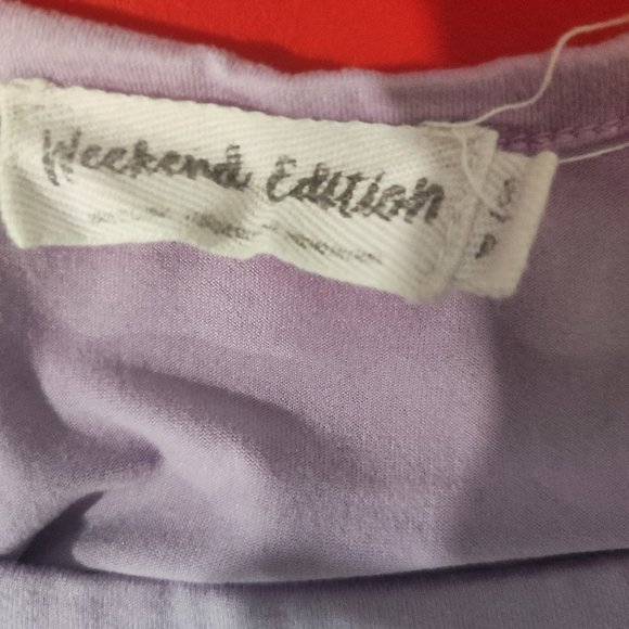 Weekend edition pink women's Tank Top size S - Picture 2 of 2